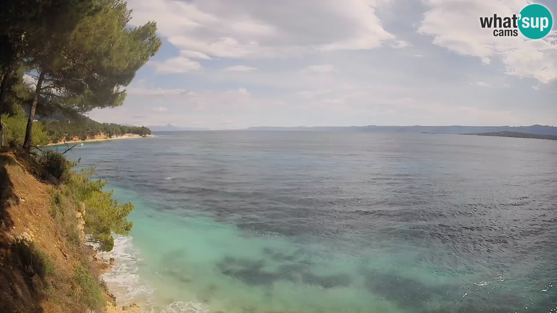Webcam Strand Potočine Bol – Liveblick auf Borak Beach, Insel Brač