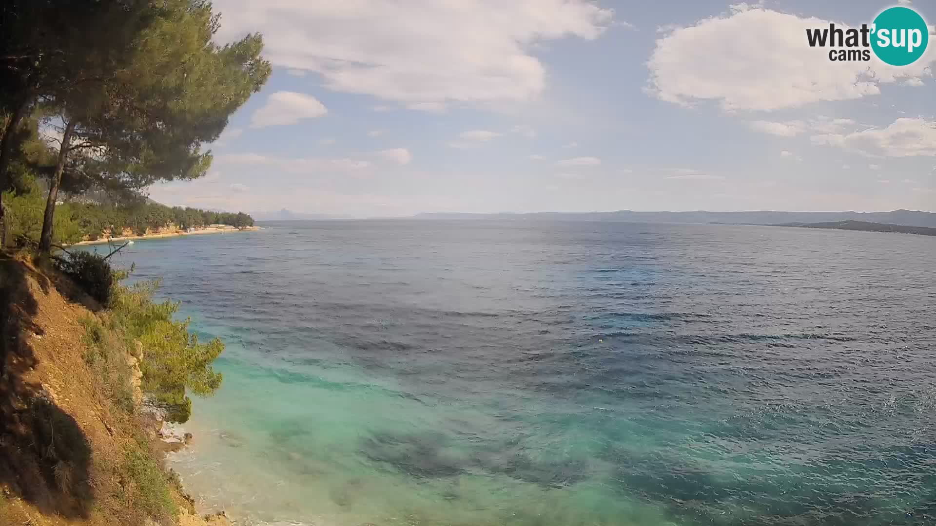 Webcam Spiaggia Potočine Bol – Vista live sulla spiaggia Borak, Isola di Brač