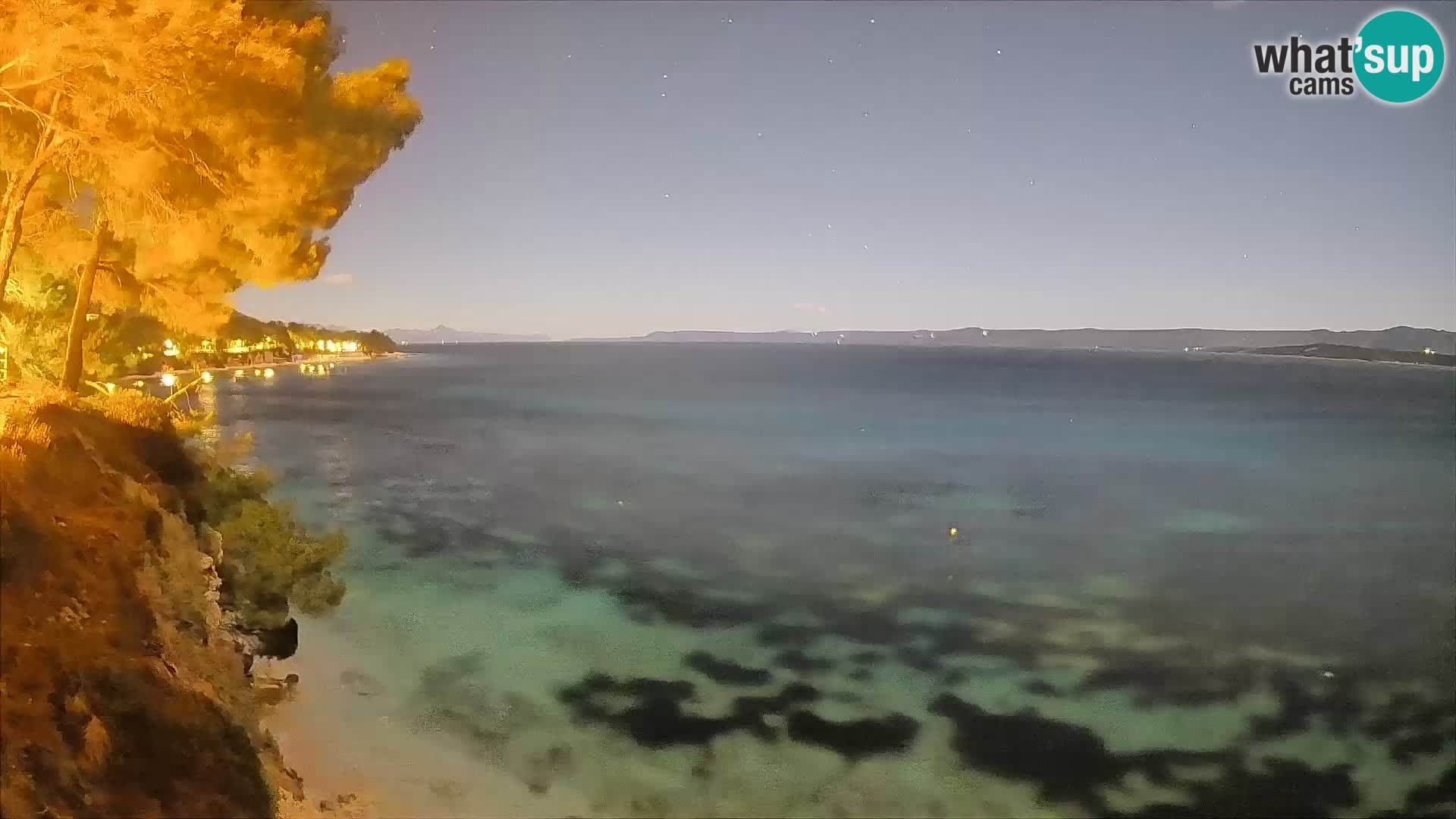 Webcam Playa Potočine Bol – Vista en vivo de Borak Beach, Isla de Brač