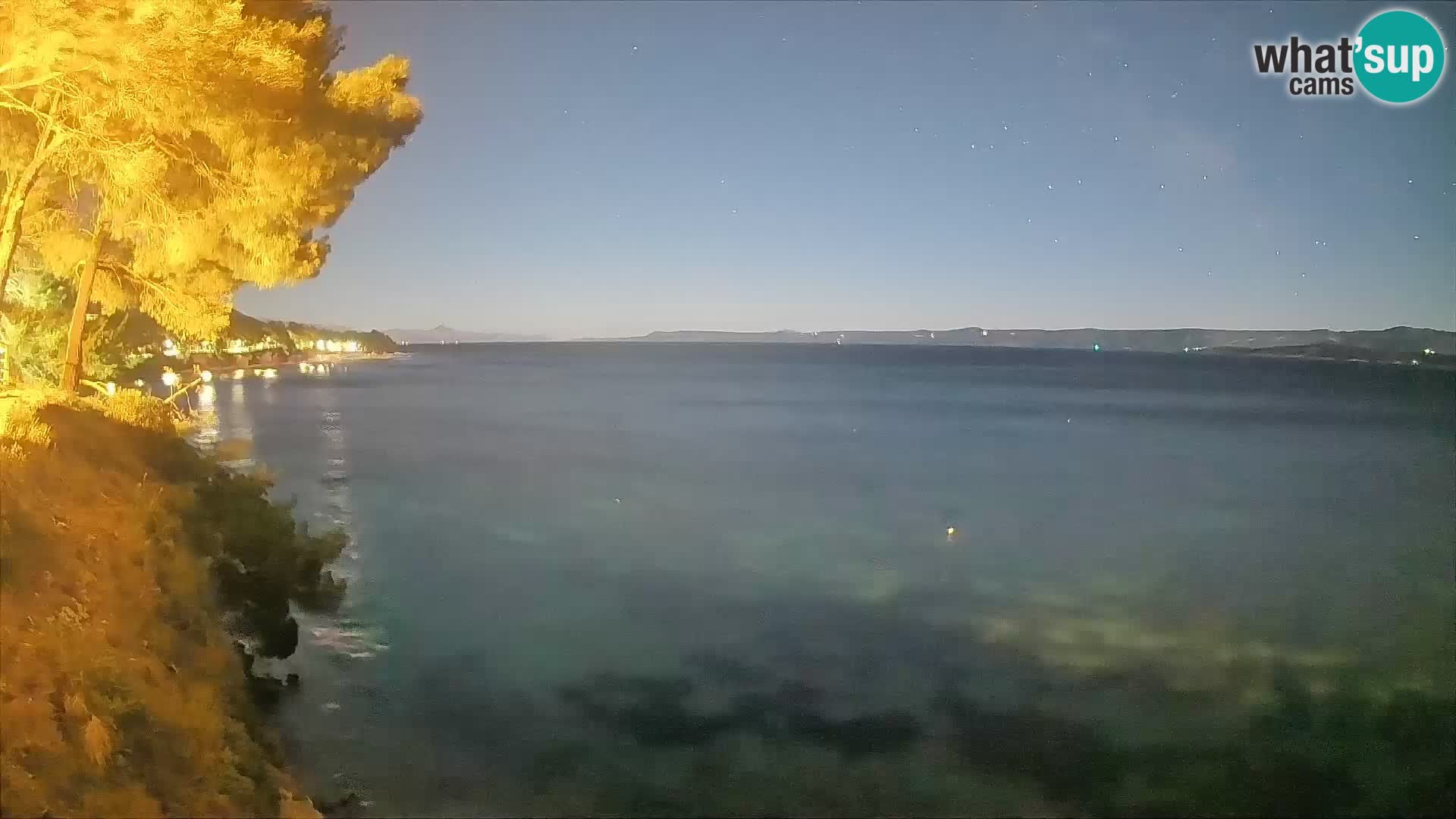 Webcam Spiaggia Potočine Bol – Vista live sulla spiaggia Borak, Isola di Brač