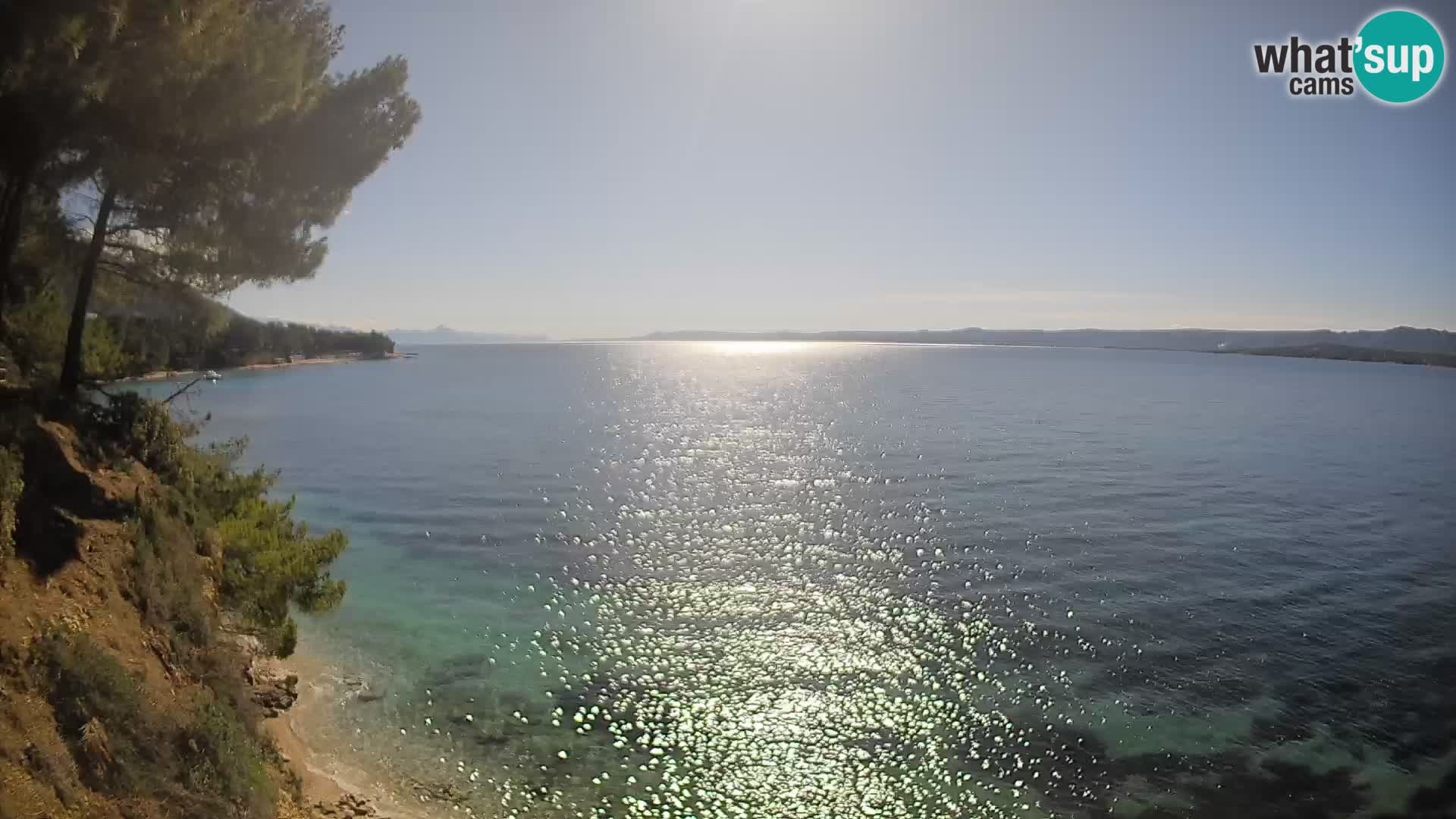 Web kamera Potočine Bol – Pogled uživo na plažu Borak, otok Brač