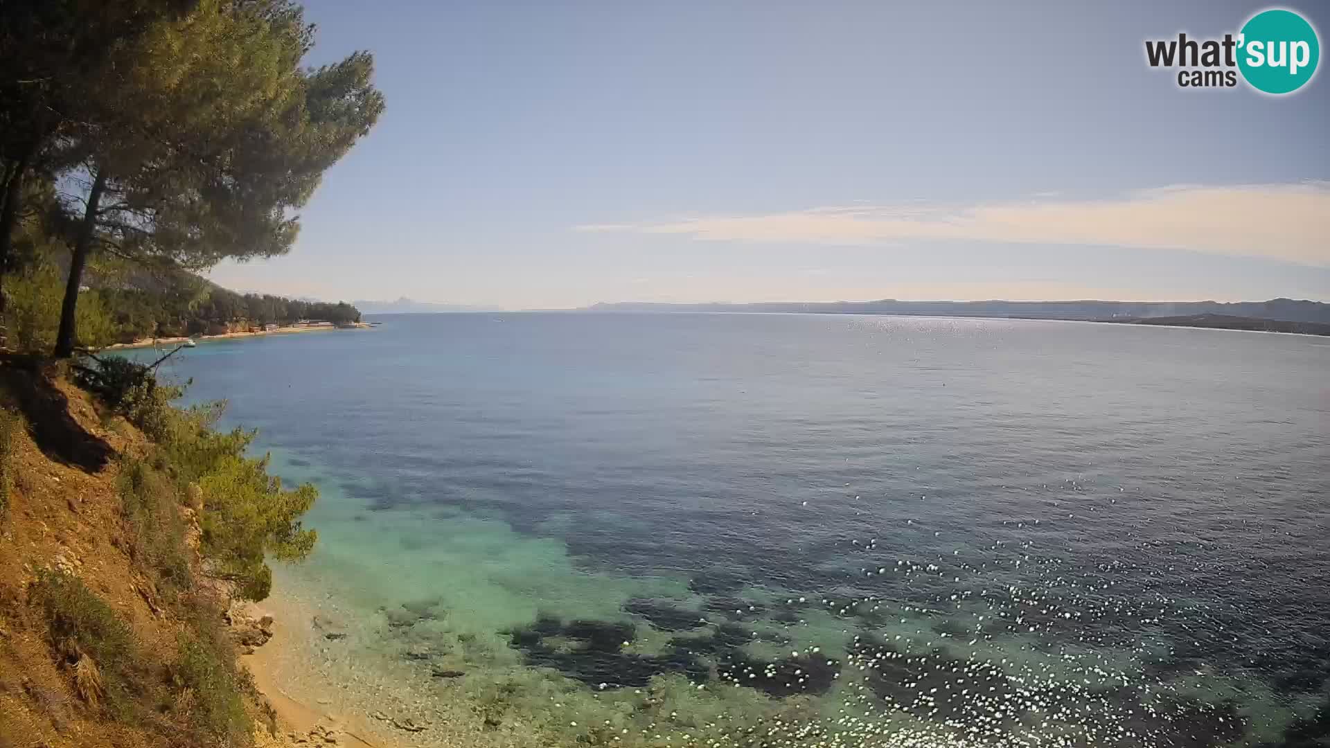 Webcam plage Potočine Bol – Vue en direct sur Borak Beach, île de Brač