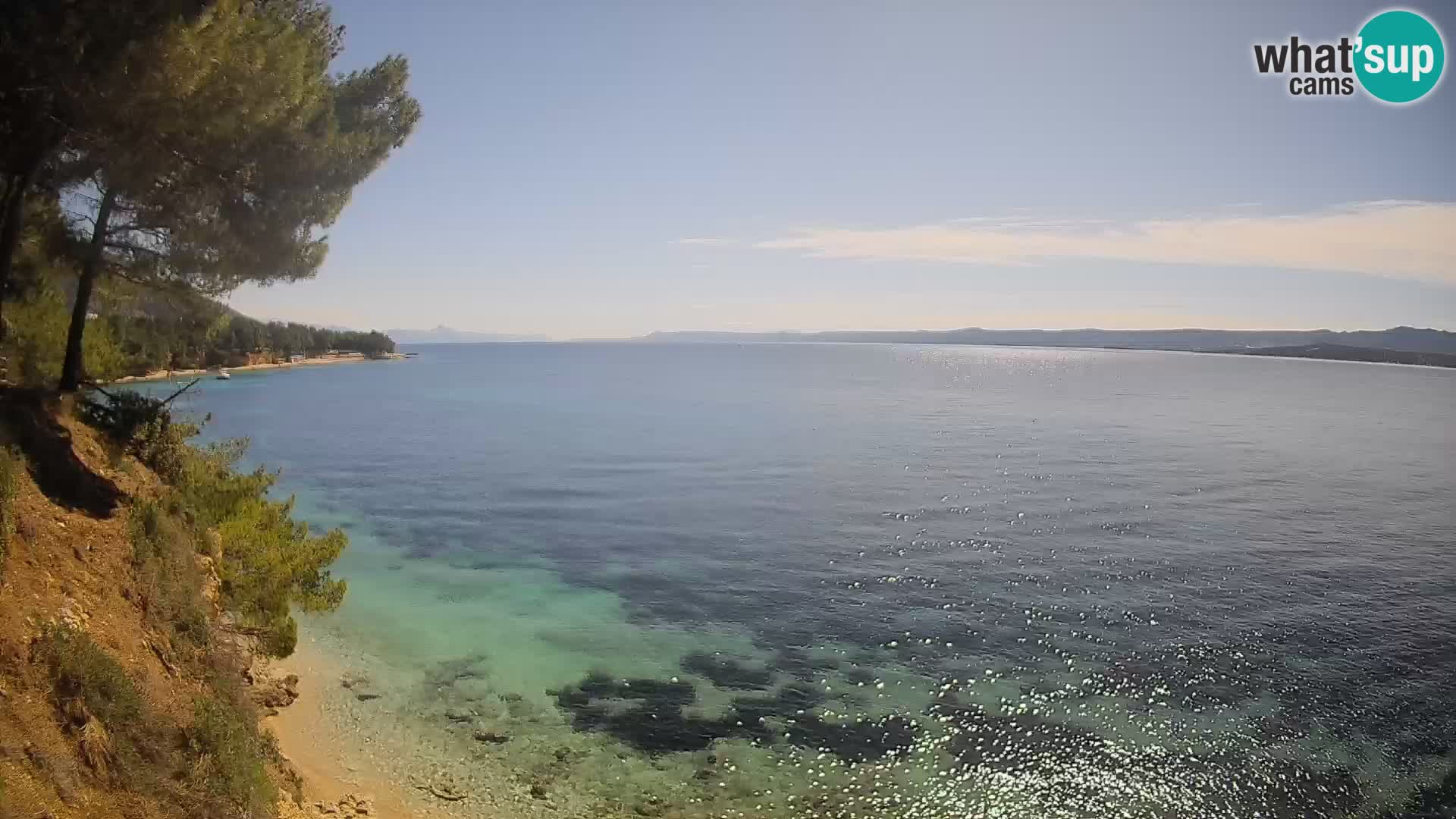 Webcam Playa Potočine Bol – Vista en vivo de Borak Beach, Isla de Brač
