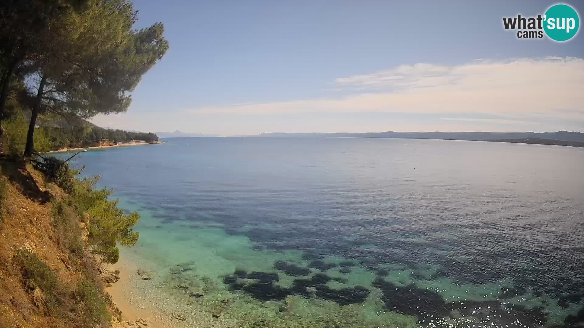 Webcam Potočine Beach Bol – Live View of Borak Beach, Brač Island