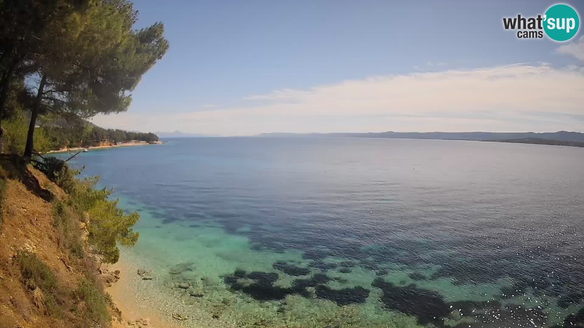 Web kamera Potočine Bol – Pogled uživo na plažu Borak, otok Brač