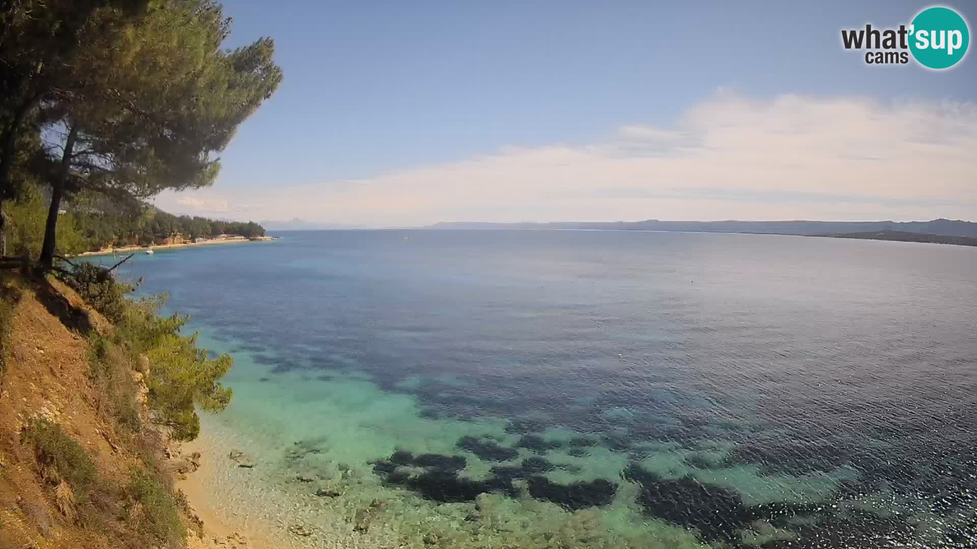 Web kamera Potočine Bol – Pogled uživo na plažu Borak, otok Brač