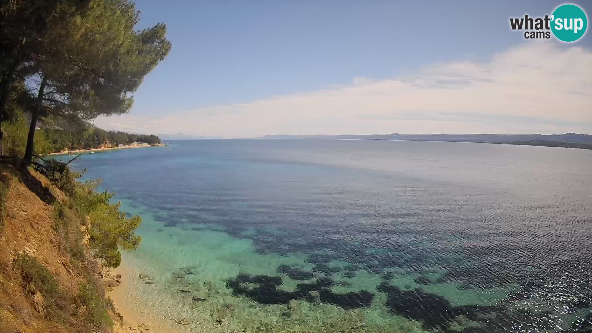 Webcam plage Potočine Bol – Vue en direct sur Borak Beach, île de Brač