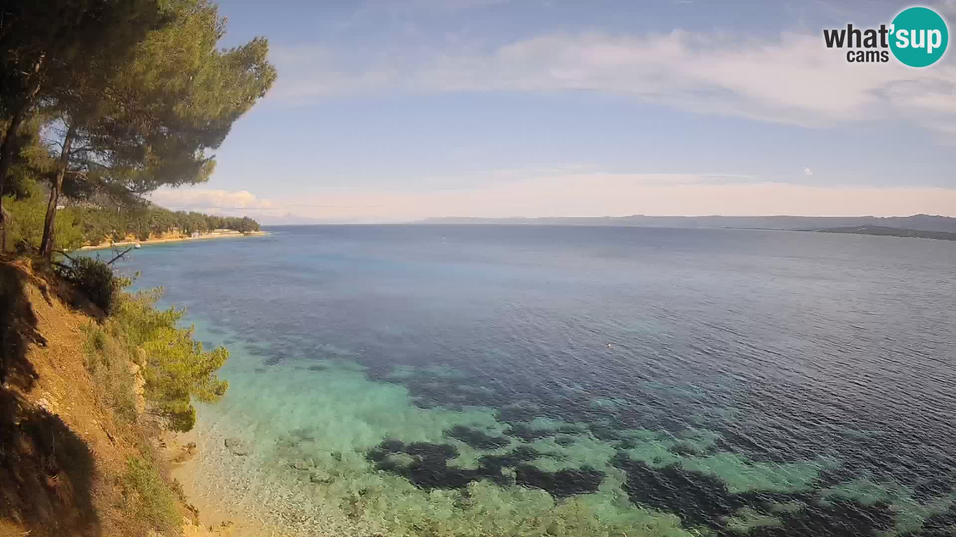 Webcam plage Potočine Bol – Vue en direct sur Borak Beach, île de Brač