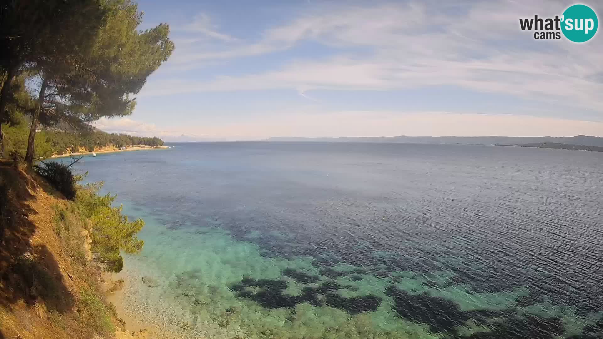 Webcam Playa Potočine Bol – Vista en vivo de Borak Beach, Isla de Brač