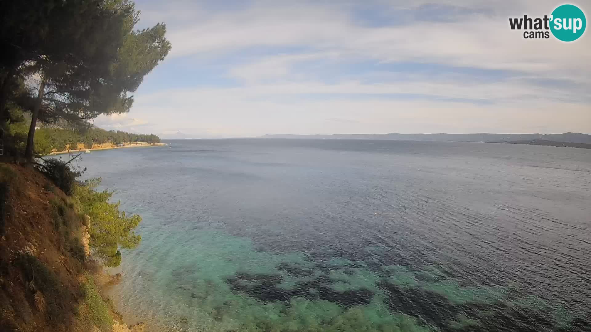 Webcam Spiaggia Potočine Bol – Vista live sulla spiaggia Borak, Isola di Brač
