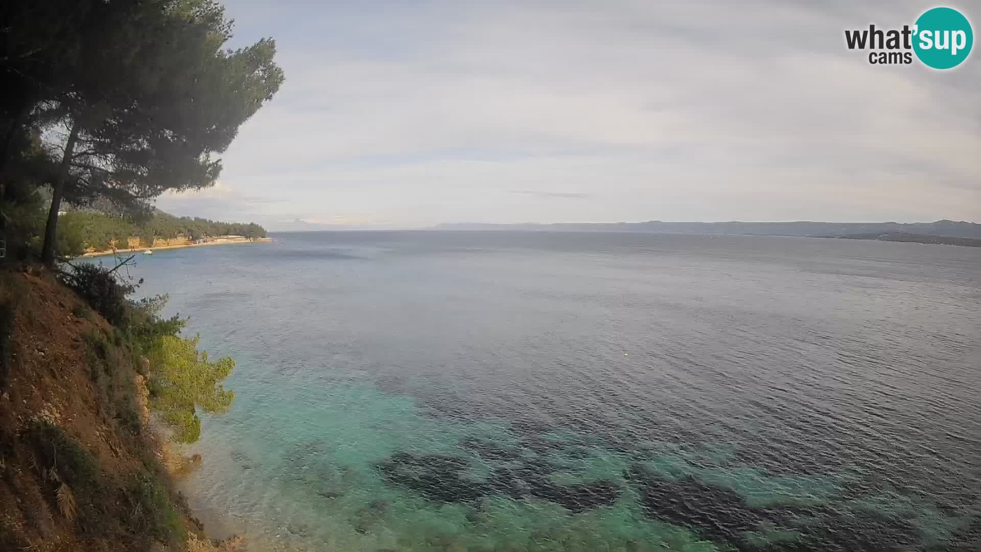 Web kamera Potočine Bol – Pogled uživo na plažu Borak, otok Brač