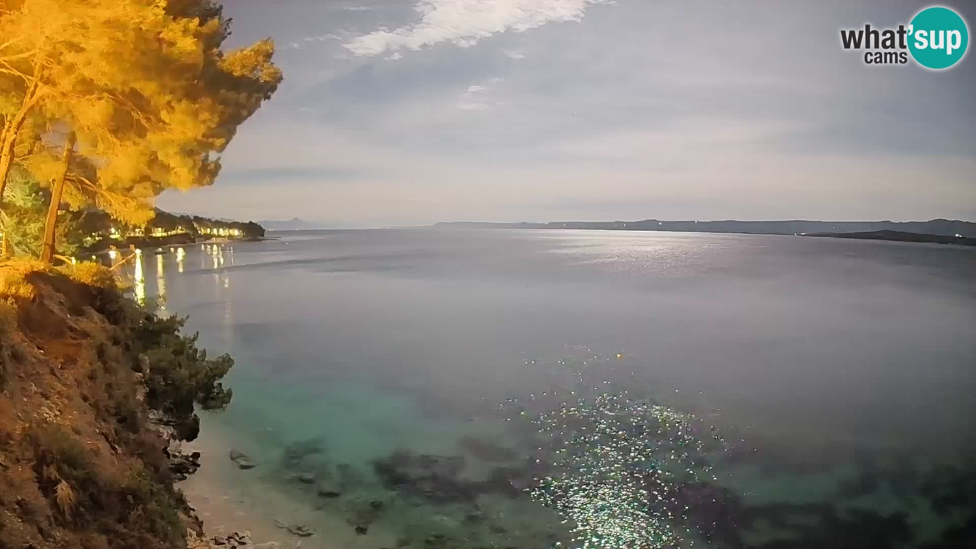 Webcam Playa Potočine Bol – Vista en vivo de Borak Beach, Isla de Brač