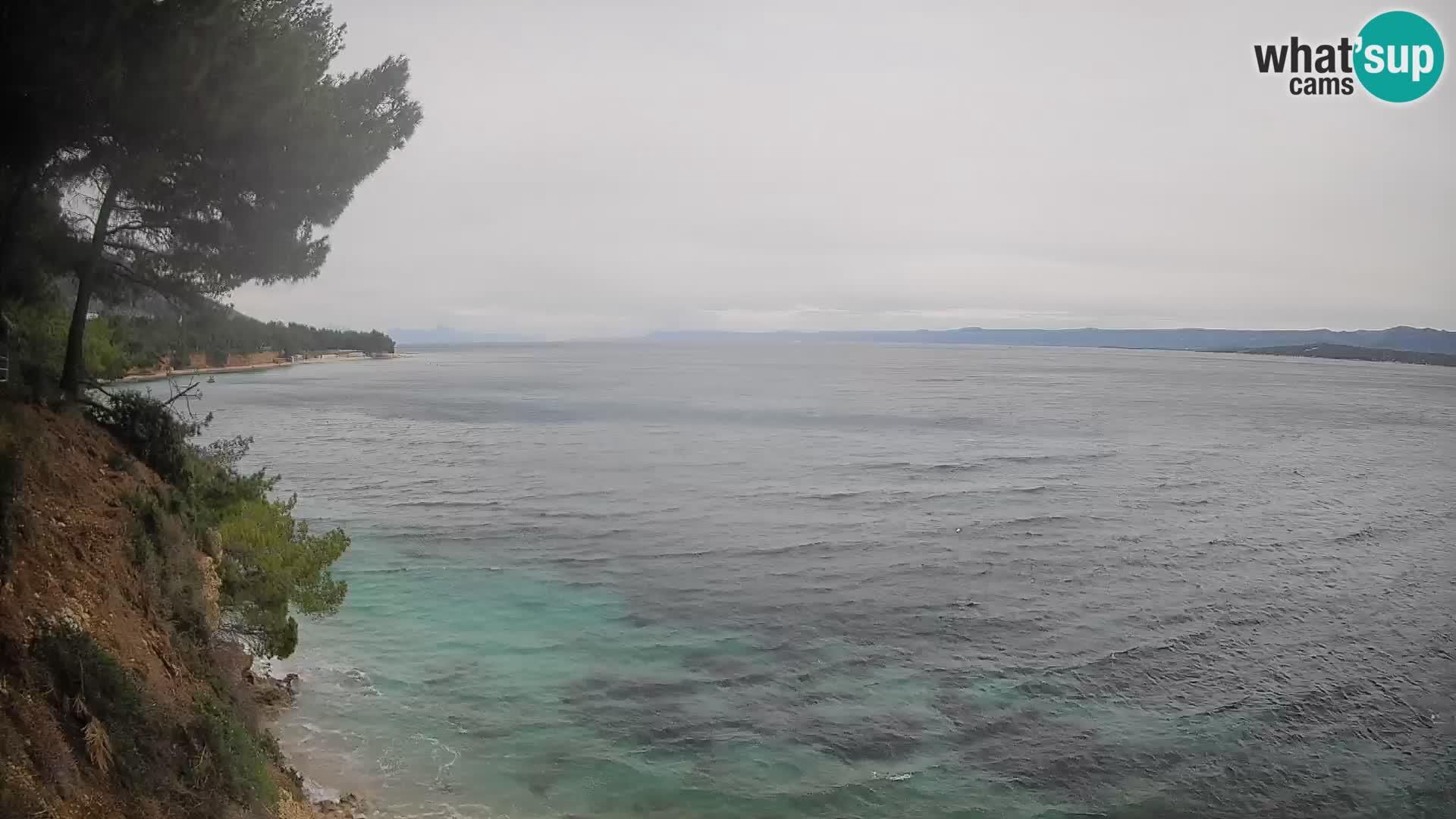 Web kamera Potočine Bol – Pogled uživo na plažu Borak, otok Brač