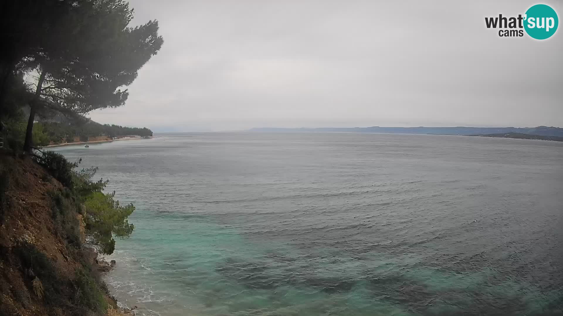 Web kamera Potočine Bol – Pogled uživo na plažu Borak, otok Brač