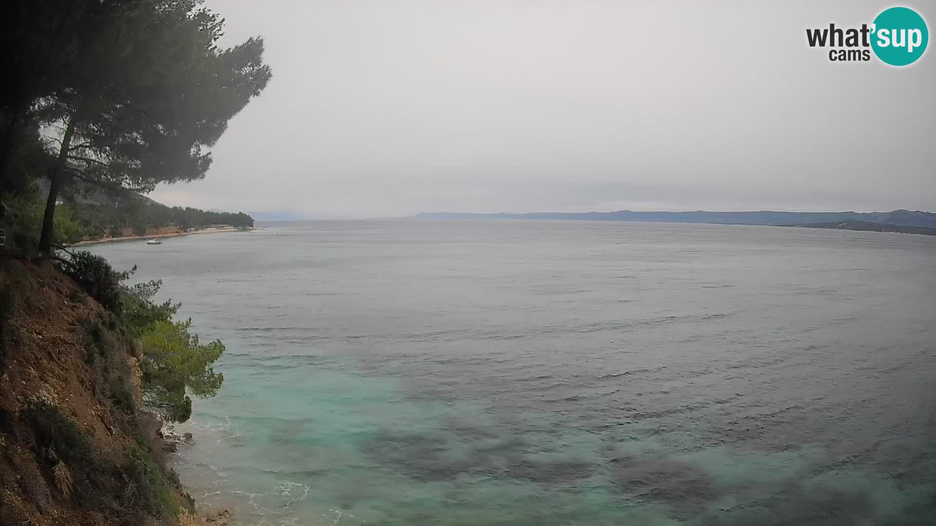 Webcam Potočine Beach Bol – Live View of Borak Beach, Brač Island