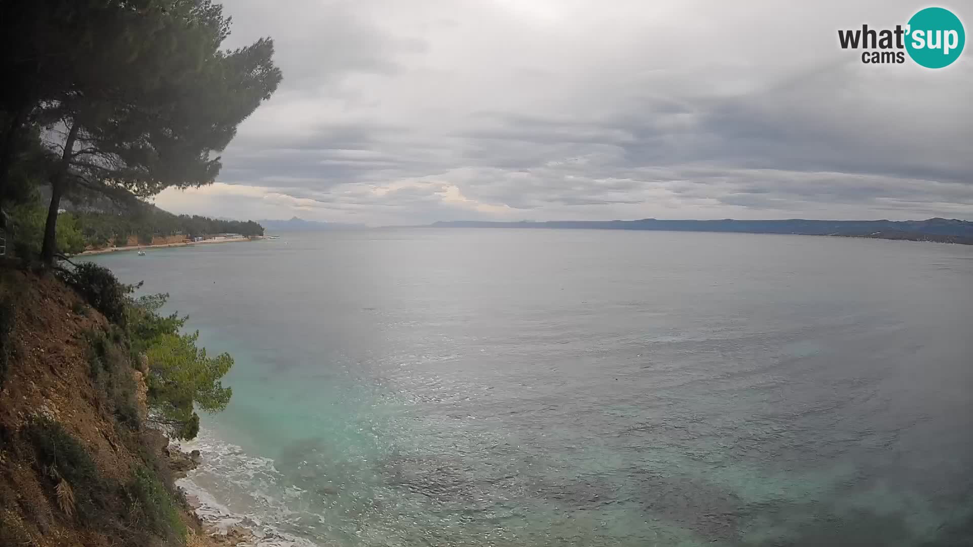 Web kamera Potočine Bol – Pogled uživo na plažu Borak, otok Brač
