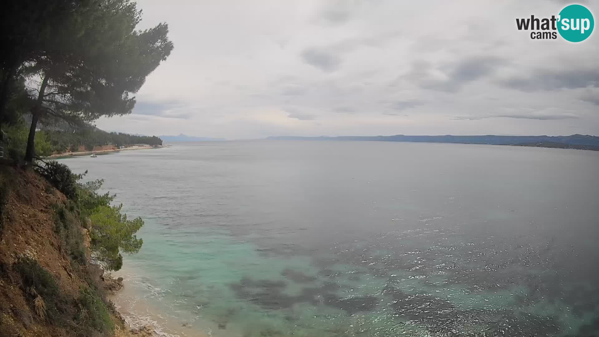 Web kamera Potočine Bol – Pogled uživo na plažu Borak, otok Brač