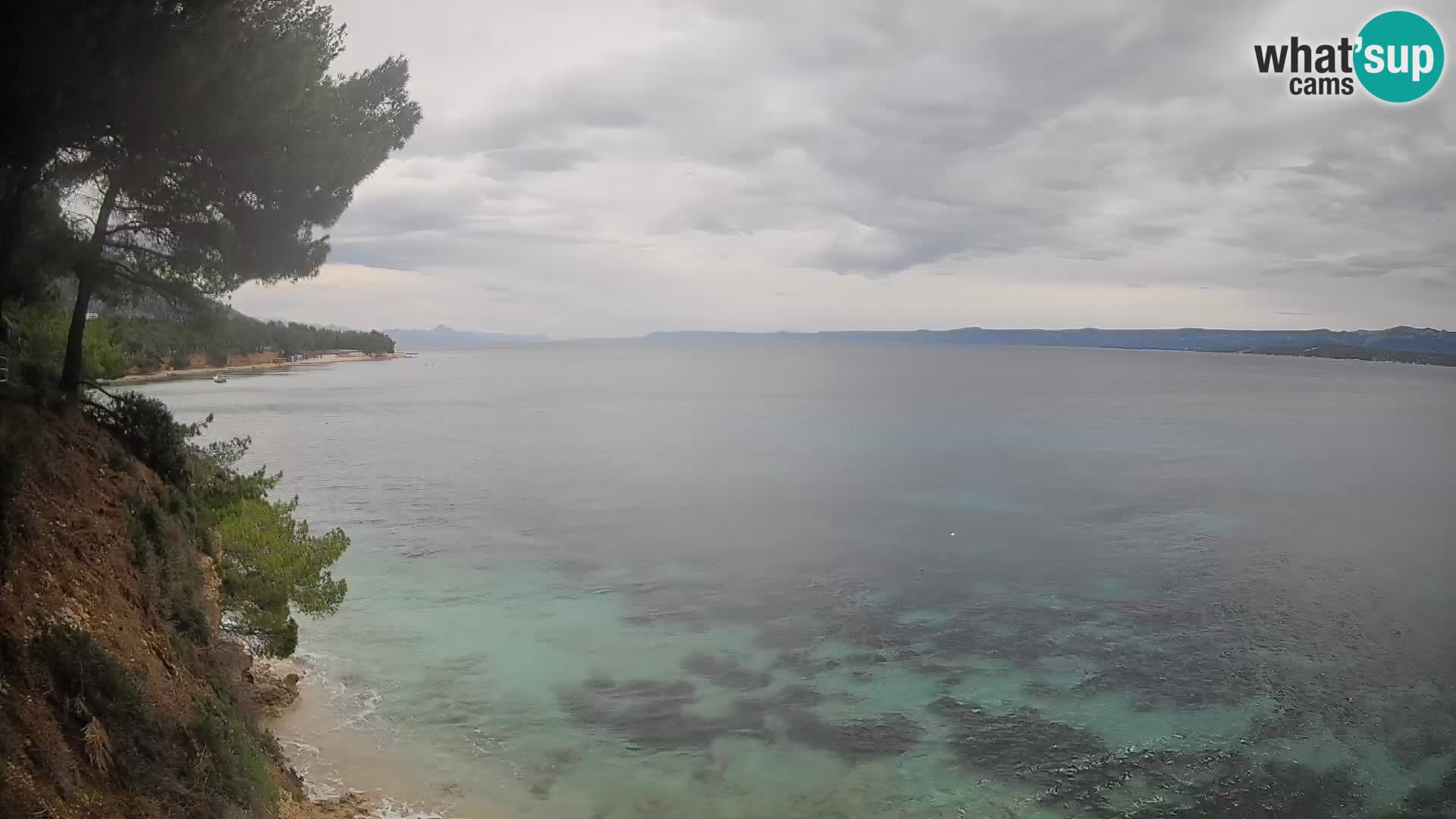 Web kamera Potočine Bol – Pogled uživo na plažu Borak, otok Brač