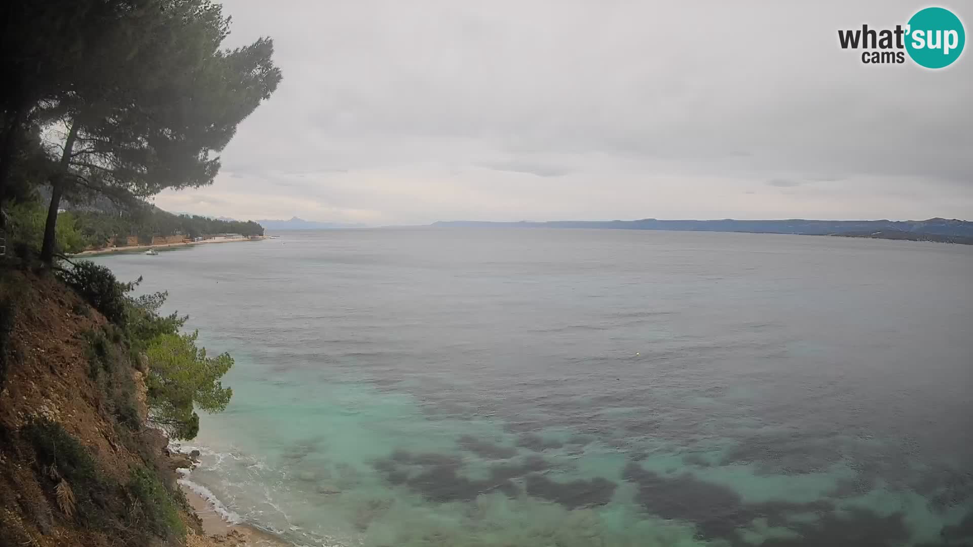 Web kamera Potočine Bol – Pogled uživo na plažu Borak, otok Brač