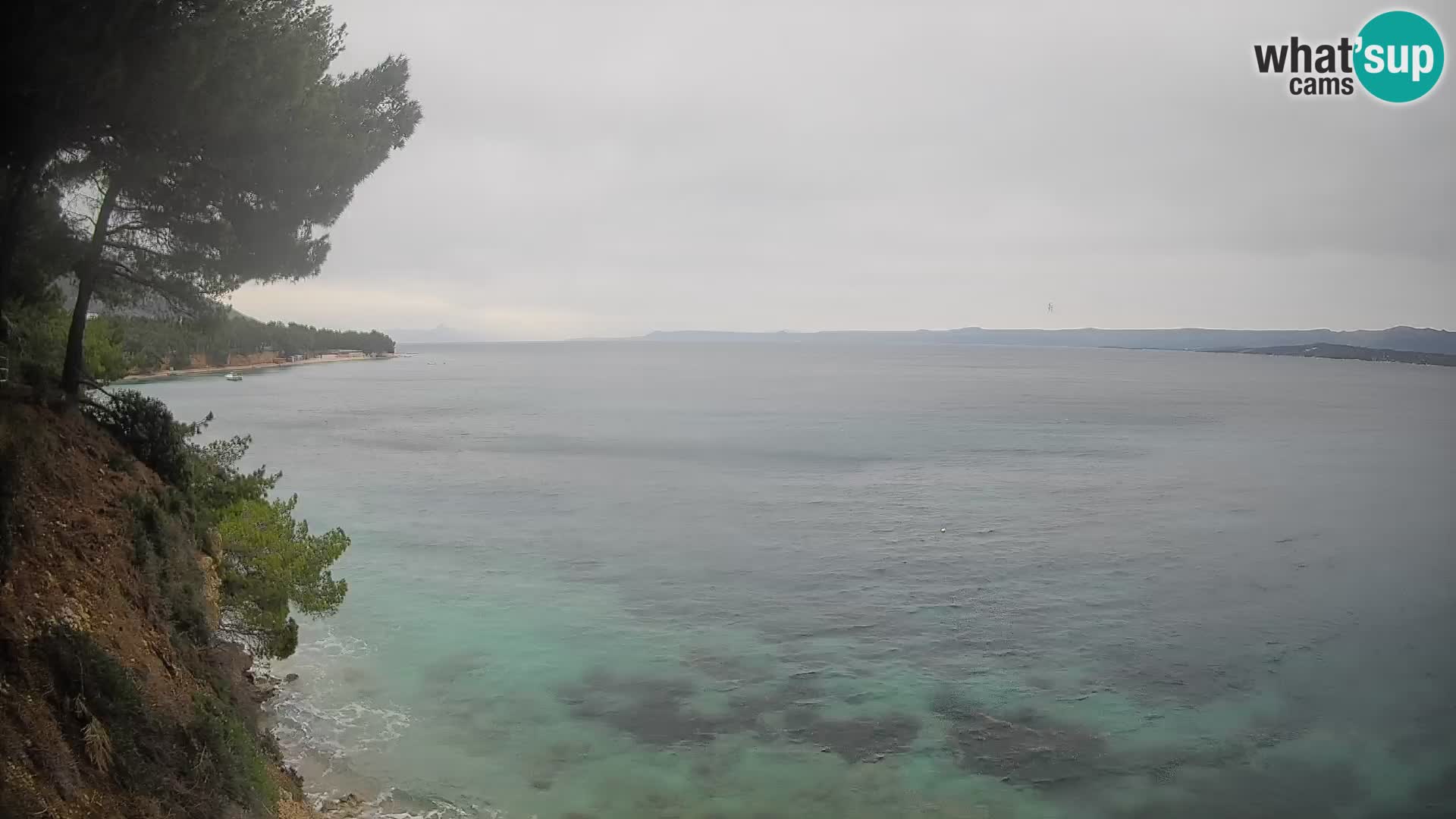 Web kamera Potočine Bol – Pogled uživo na plažu Borak, otok Brač