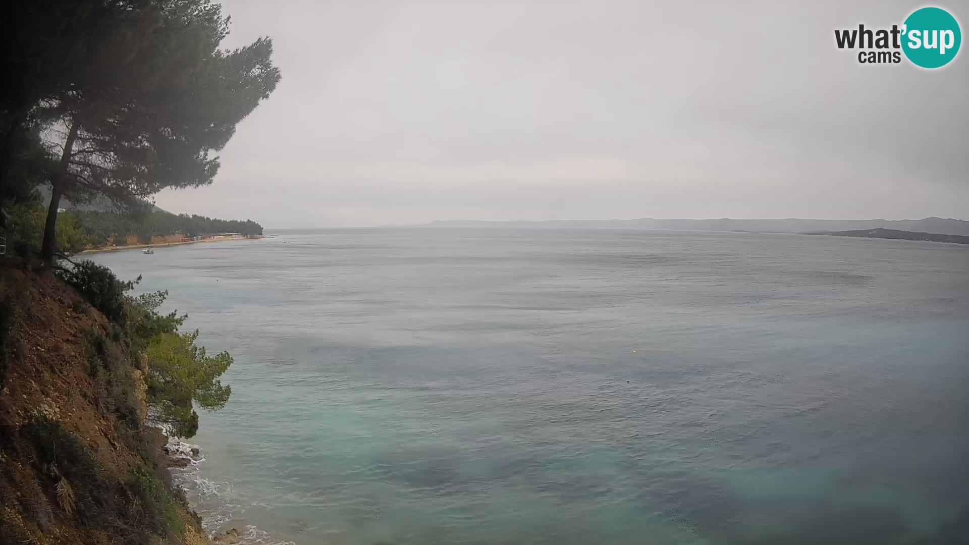 Webcam Spiaggia Potočine Bol – Vista live sulla spiaggia Borak, Isola di Brač