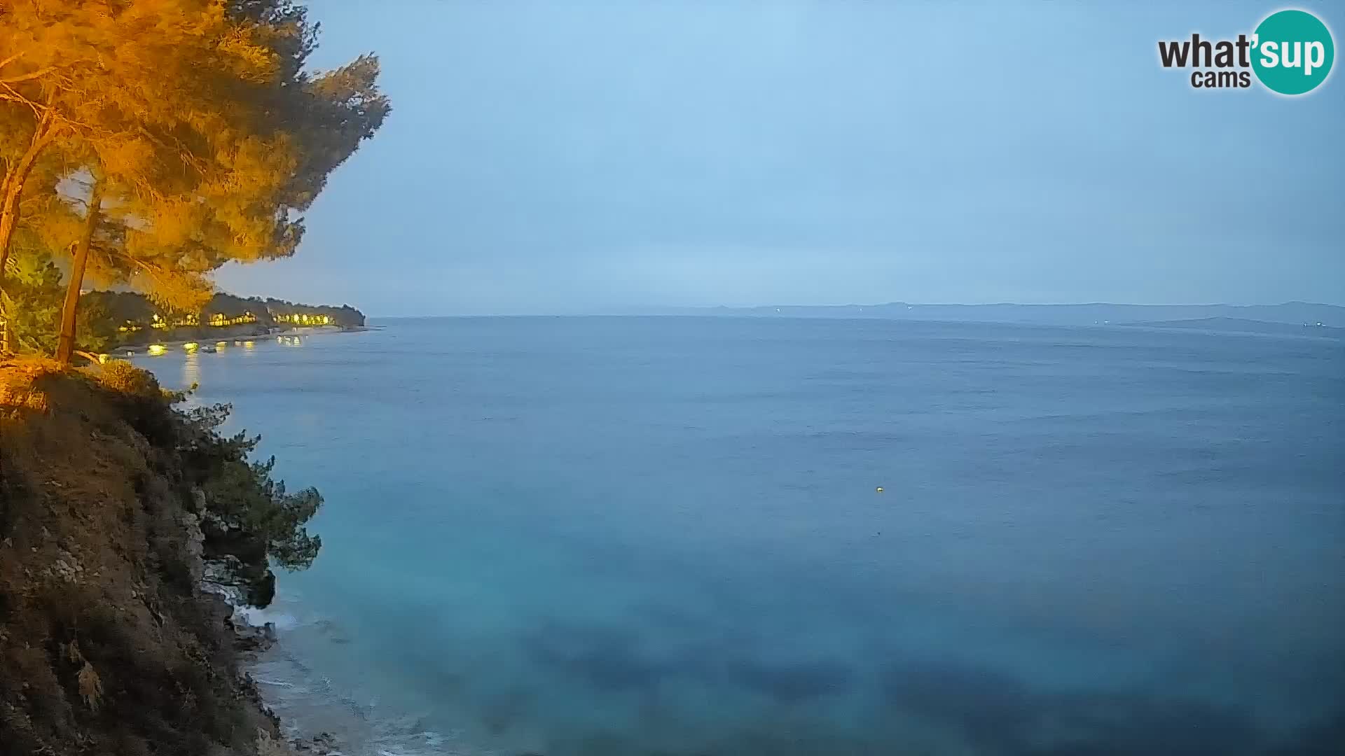Webcam Spiaggia Potočine Bol – Vista live sulla spiaggia Borak, Isola di Brač