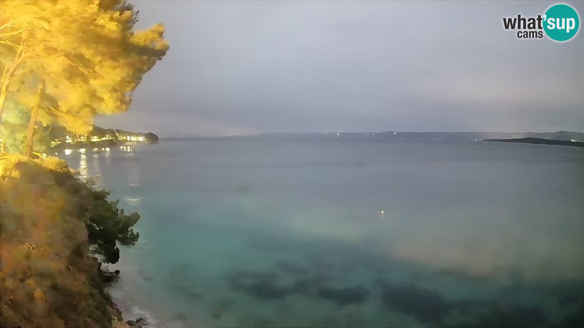 Webcam Spiaggia Potočine Bol – Vista live sulla spiaggia Borak, Isola di Brač