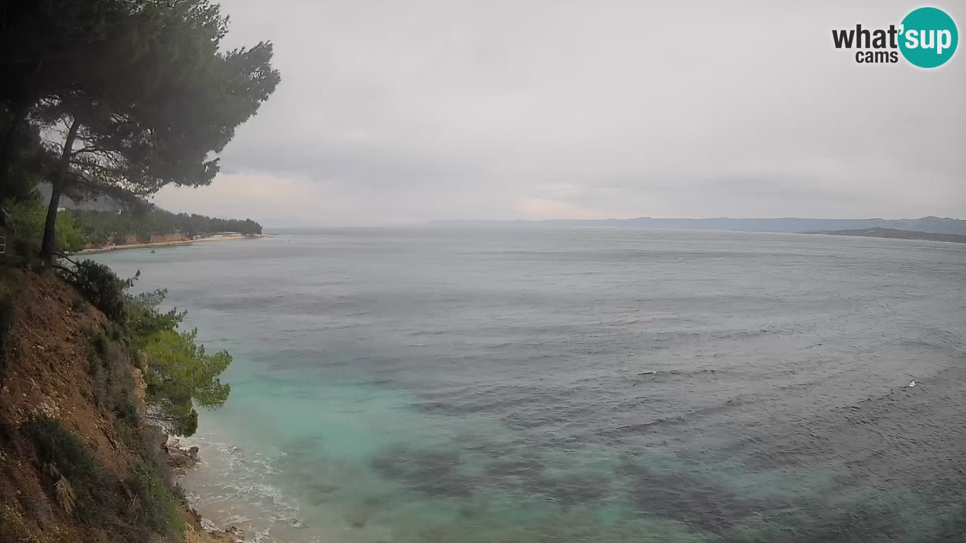 Webcam Potočine Beach Bol – Live View of Borak Beach, Brač Island