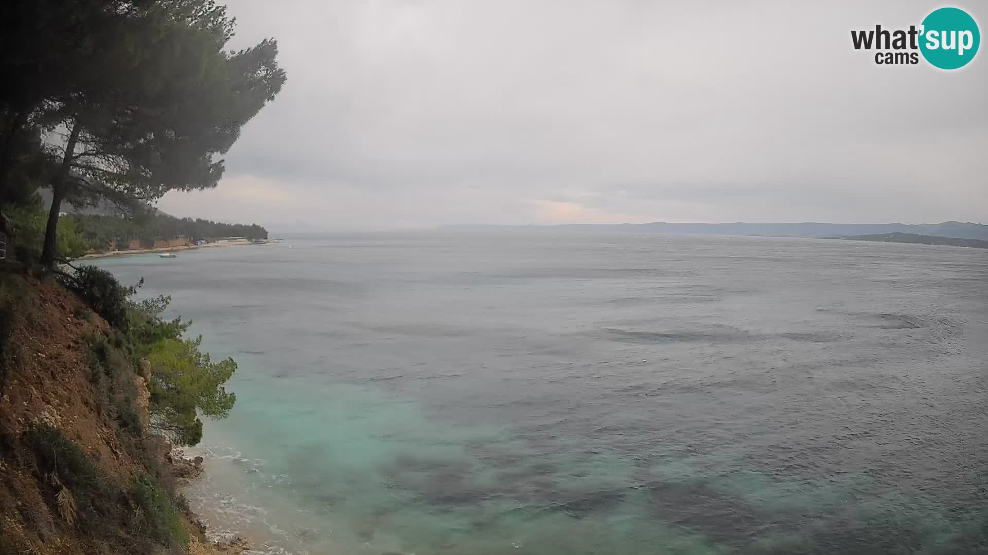 Web kamera Potočine Bol – Pogled uživo na plažu Borak, otok Brač