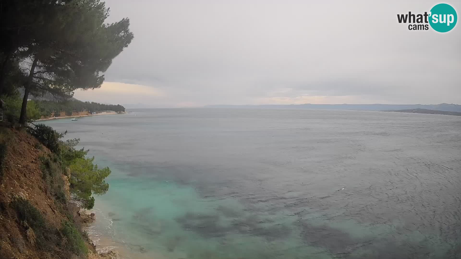 Web kamera Potočine Bol – Pogled uživo na plažu Borak, otok Brač