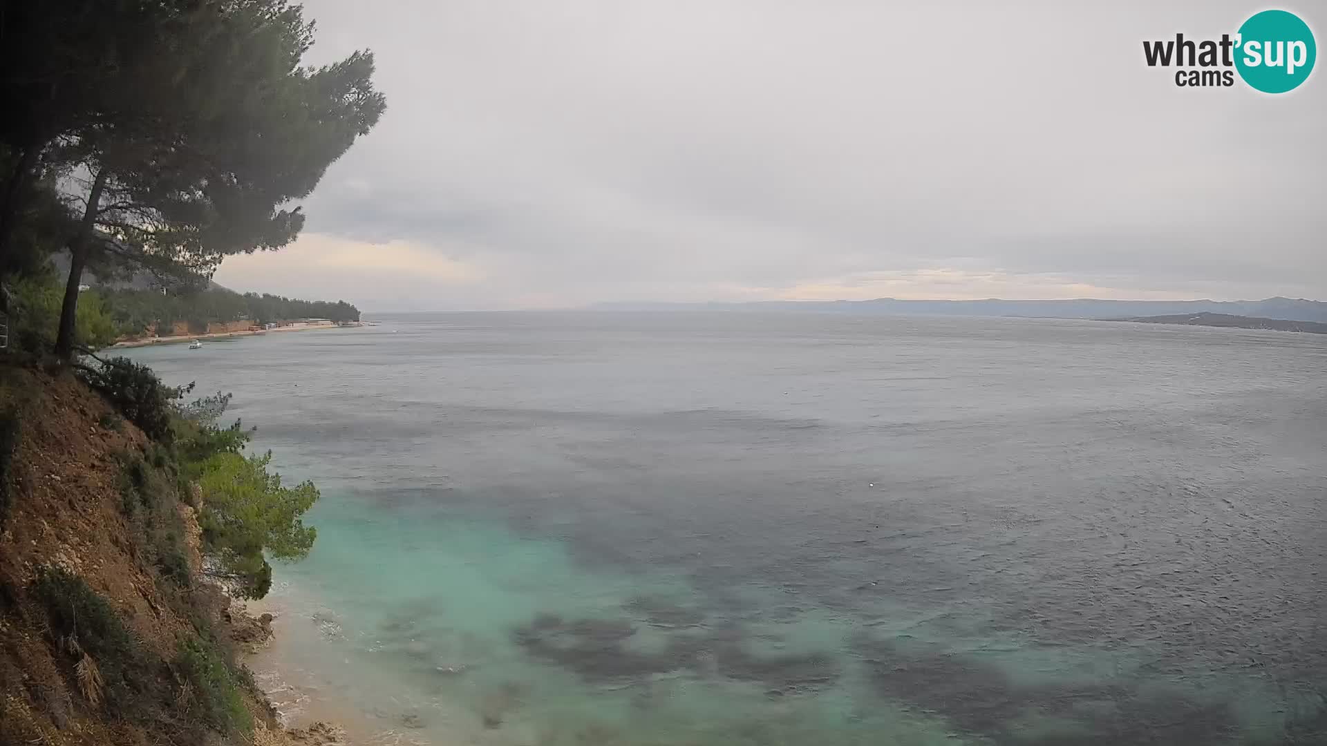 Web kamera Potočine Bol – Pogled uživo na plažu Borak, otok Brač