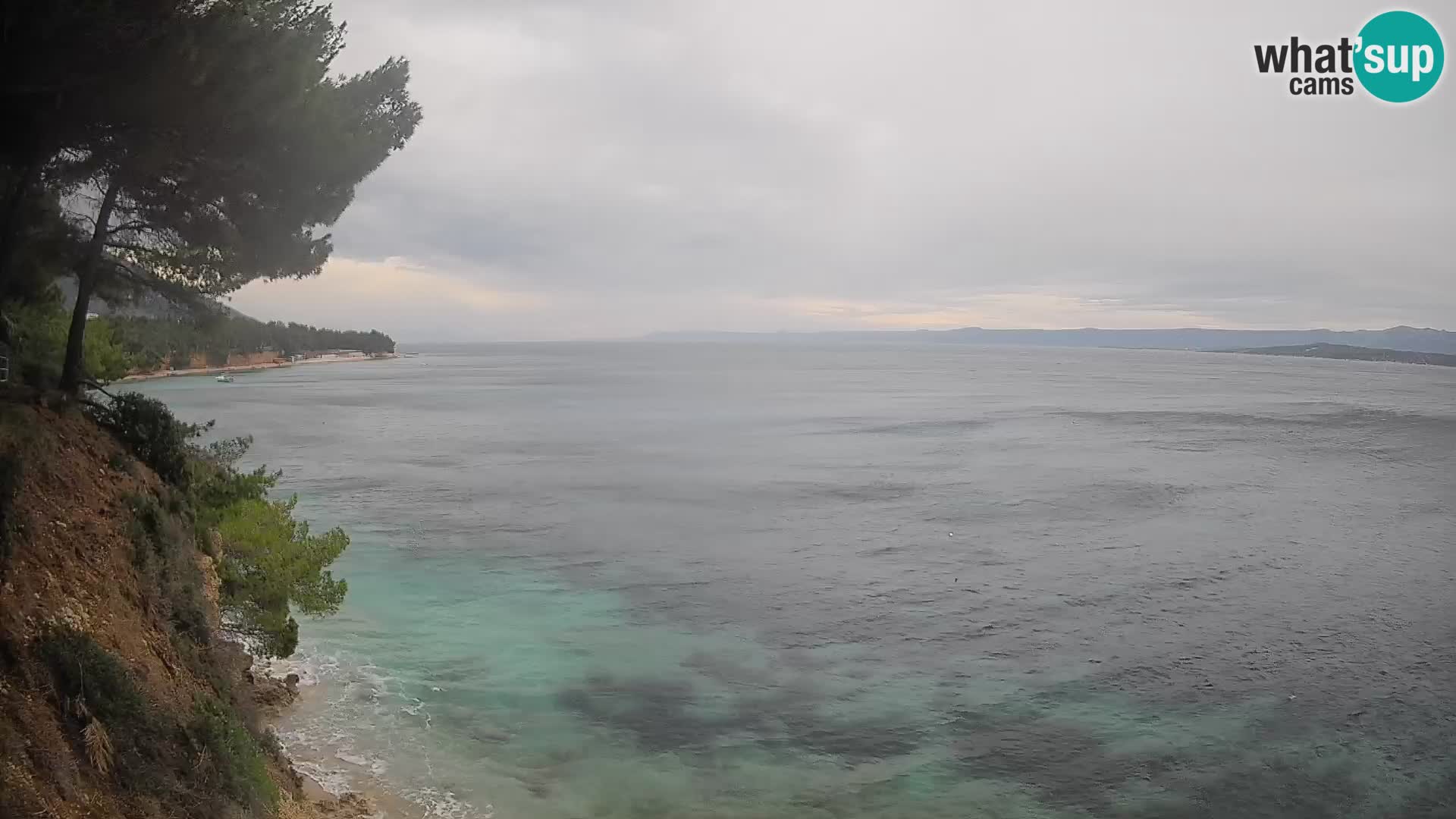 Webcam Spiaggia Potočine Bol – Vista live sulla spiaggia Borak, Isola di Brač
