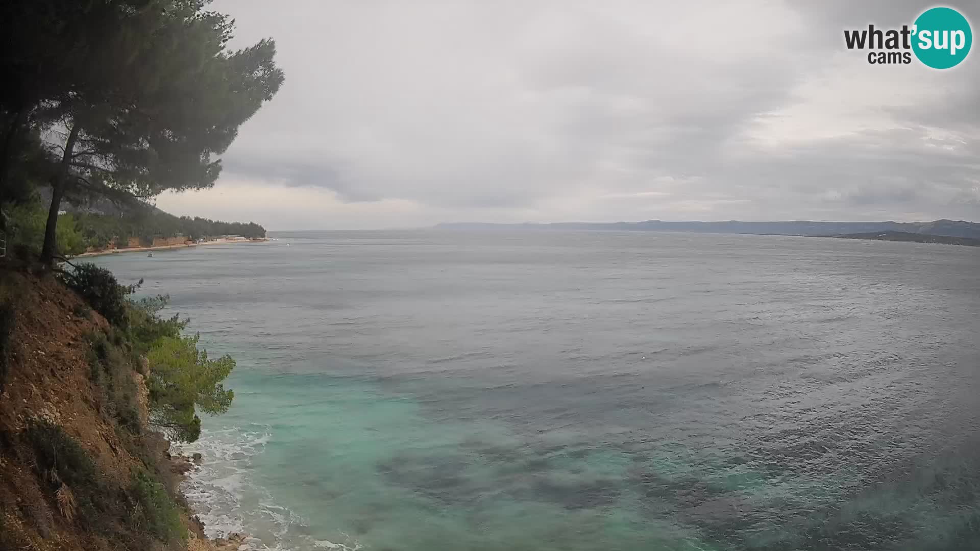 Web kamera Potočine Bol – Pogled uživo na plažu Borak, otok Brač