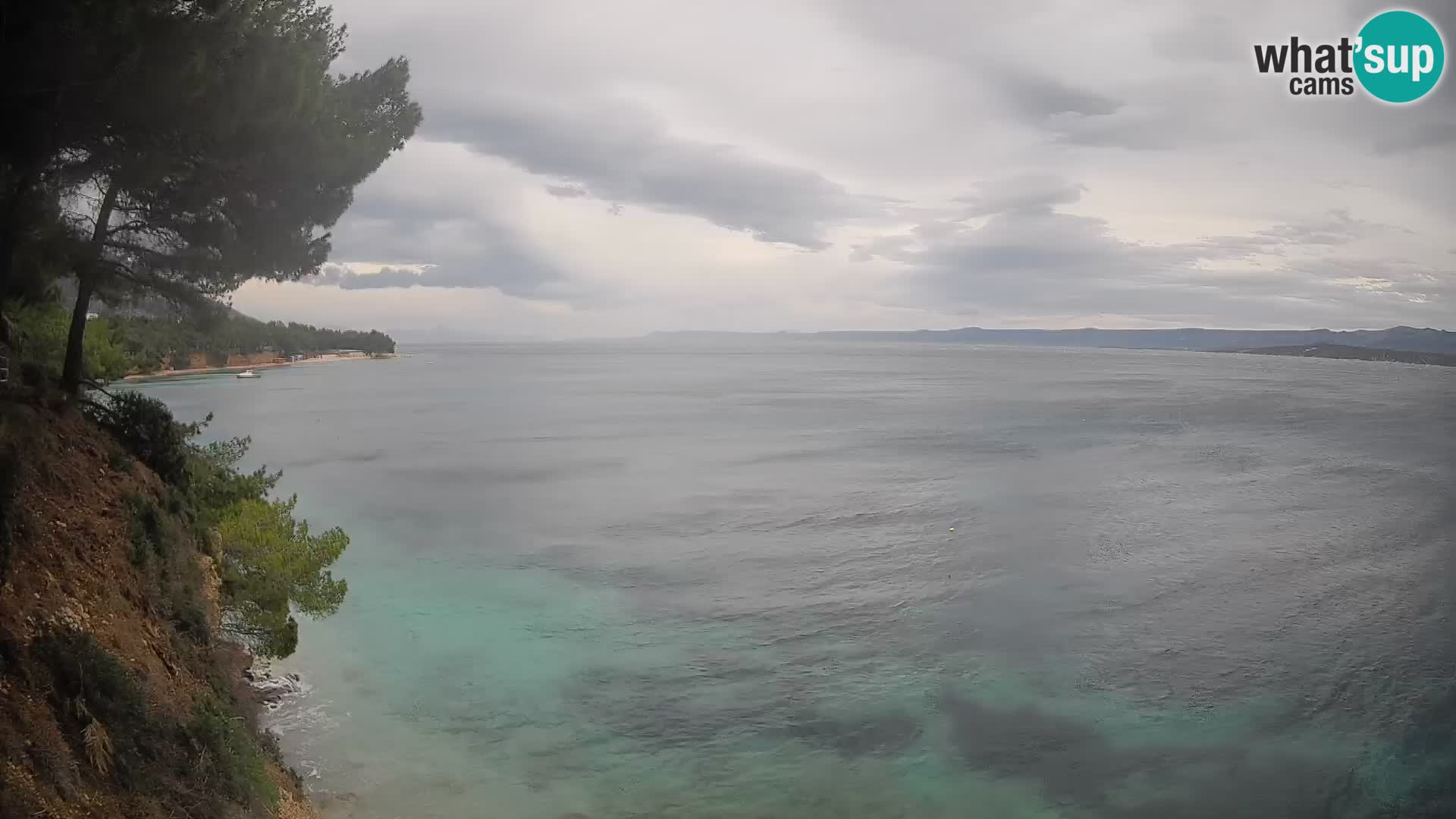 Webcam Spiaggia Potočine Bol – Vista live sulla spiaggia Borak, Isola di Brač