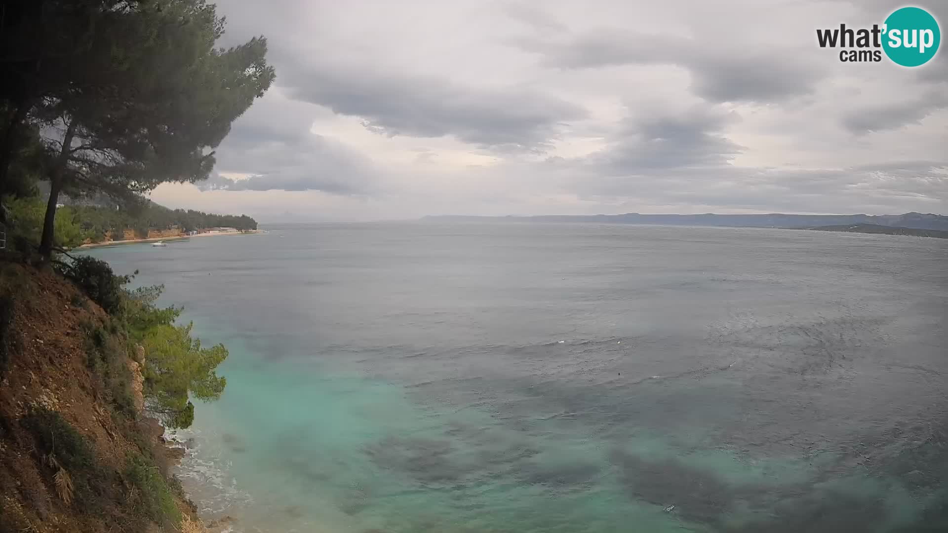 Webcam Spiaggia Potočine Bol – Vista live sulla spiaggia Borak, Isola di Brač