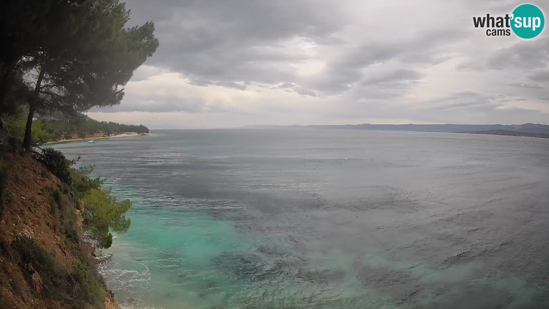 Webcam Spiaggia Potočine Bol – Vista live sulla spiaggia Borak, Isola di Brač