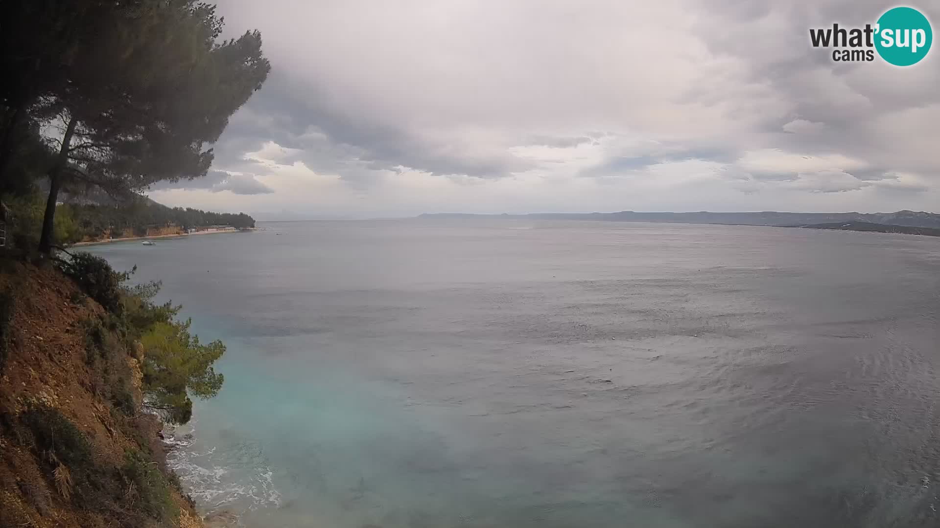 Webcam Spiaggia Potočine Bol – Vista live sulla spiaggia Borak, Isola di Brač