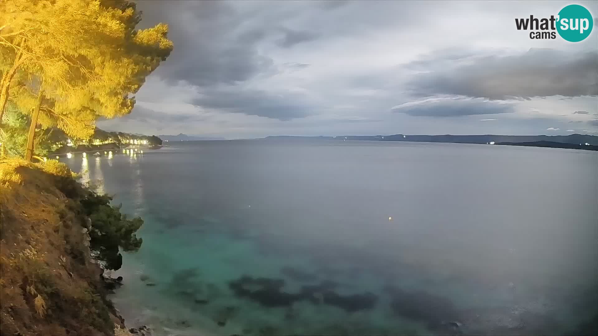 Webcam Spiaggia Potočine Bol – Vista live sulla spiaggia Borak, Isola di Brač