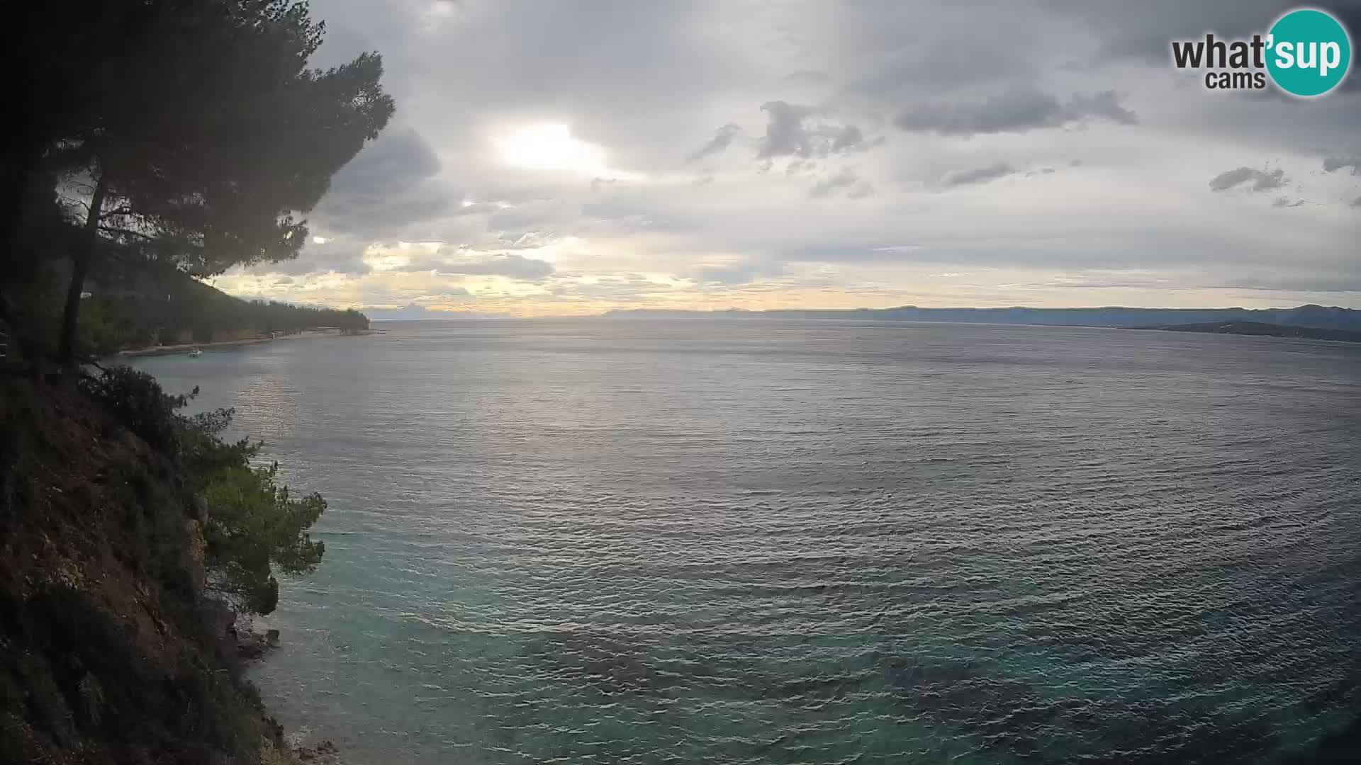 Webcam Spiaggia Potočine Bol – Vista live sulla spiaggia Borak, Isola di Brač