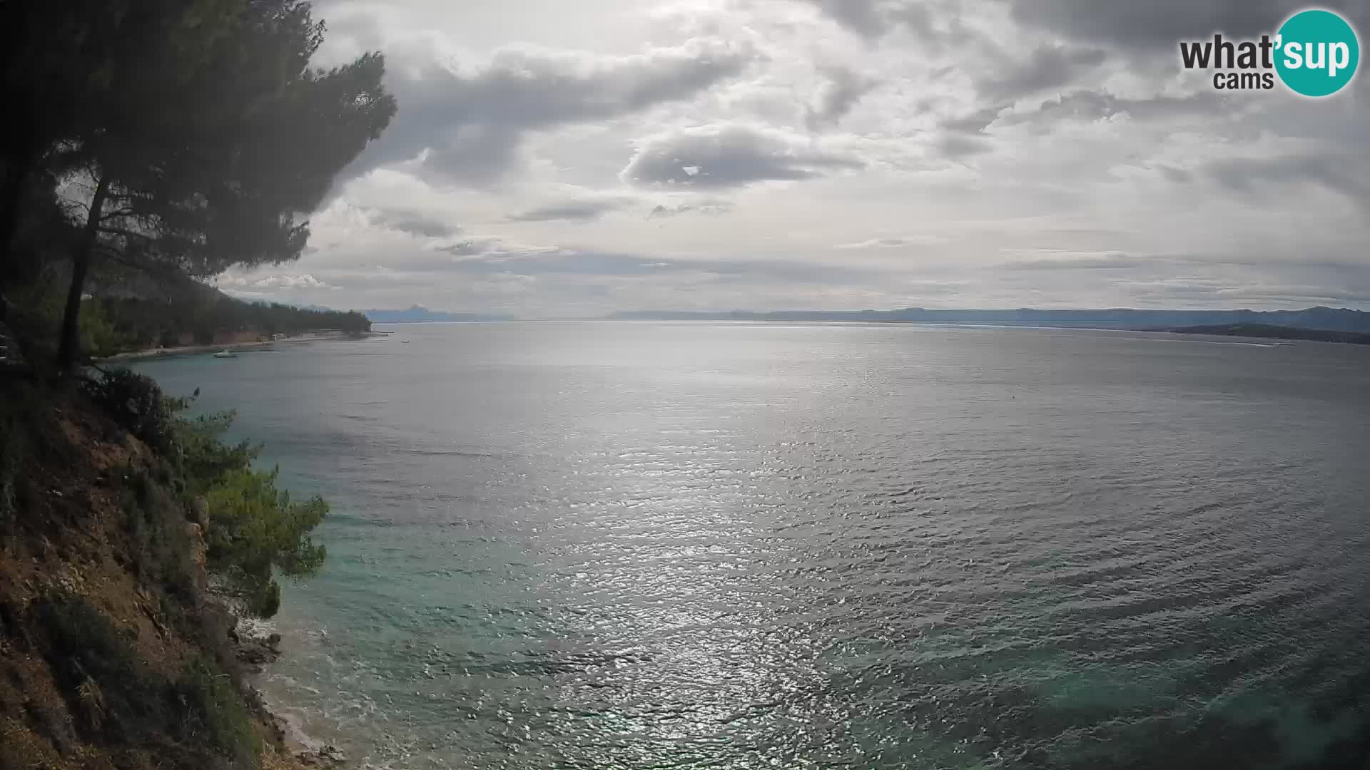 Webcam Spiaggia Potočine Bol – Vista live sulla spiaggia Borak, Isola di Brač