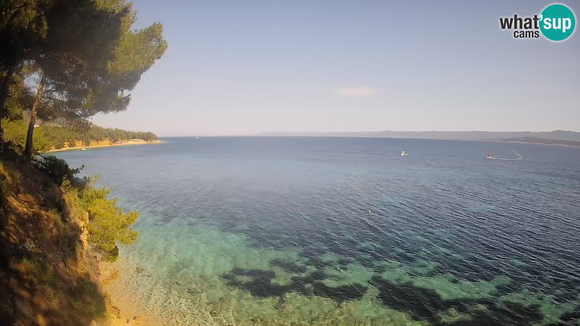 Webcam plage Potočine Bol – Vue en direct sur Borak Beach, île de Brač