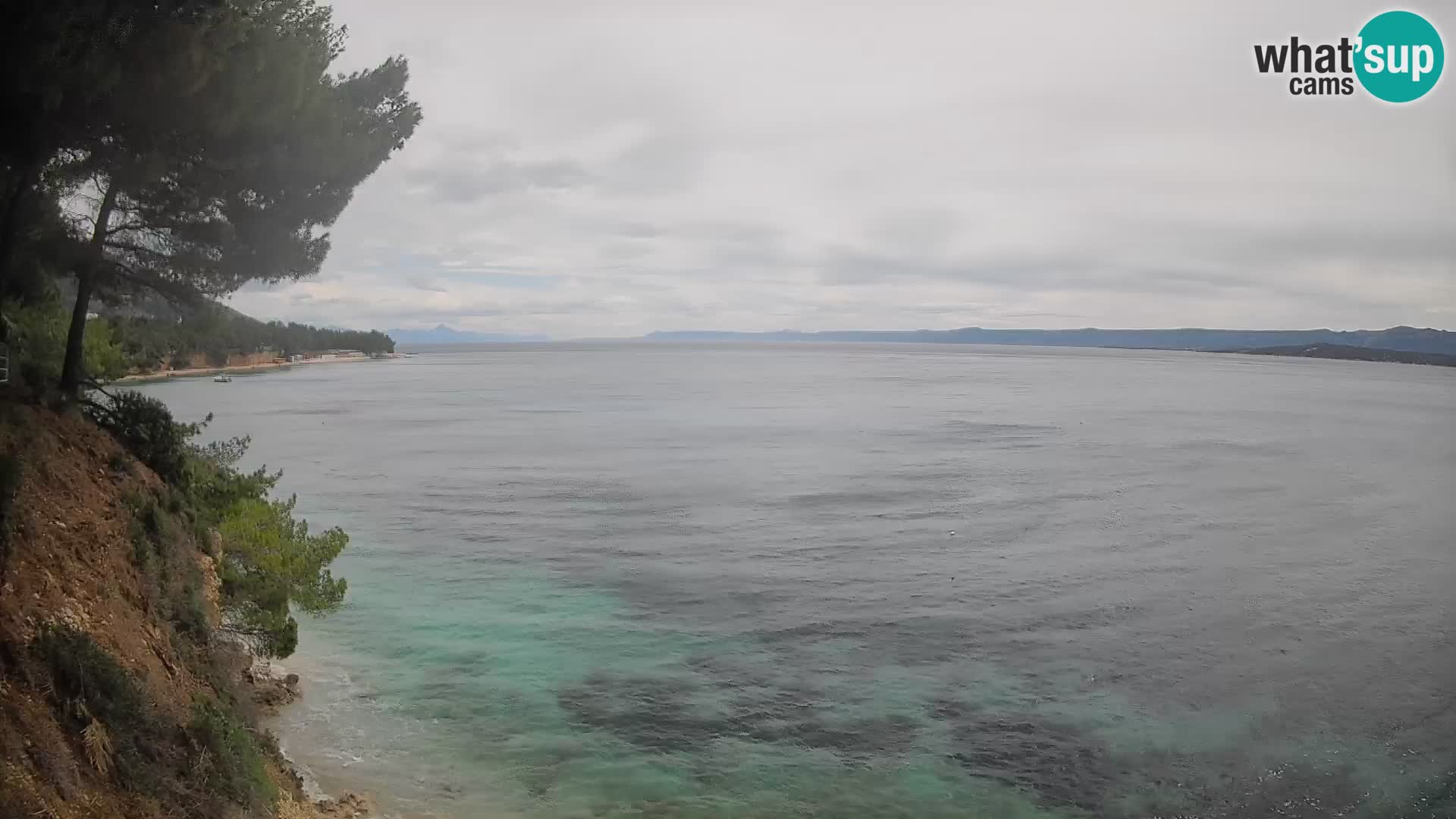 Web kamera Potočine Bol – Pogled uživo na plažu Borak, otok Brač