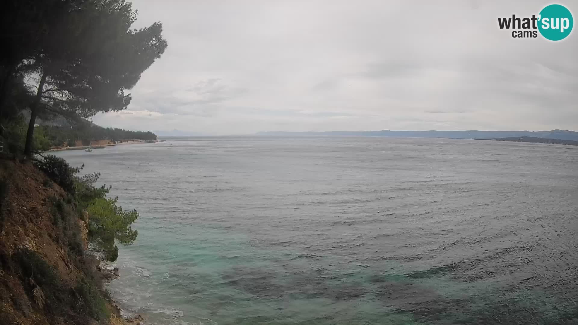 Webcam Spiaggia Potočine Bol – Vista live sulla spiaggia Borak, Isola di Brač