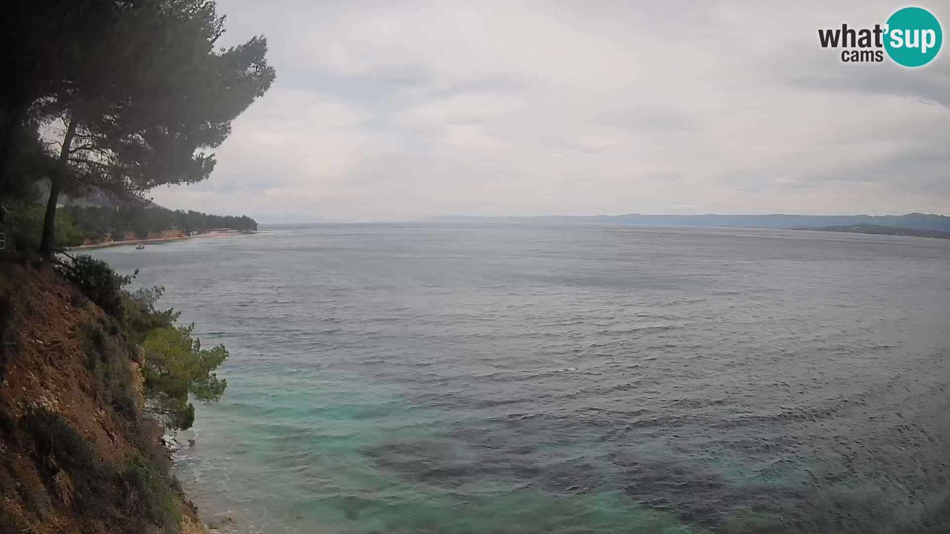 Webcam Spiaggia Potočine Bol – Vista live sulla spiaggia Borak, Isola di Brač