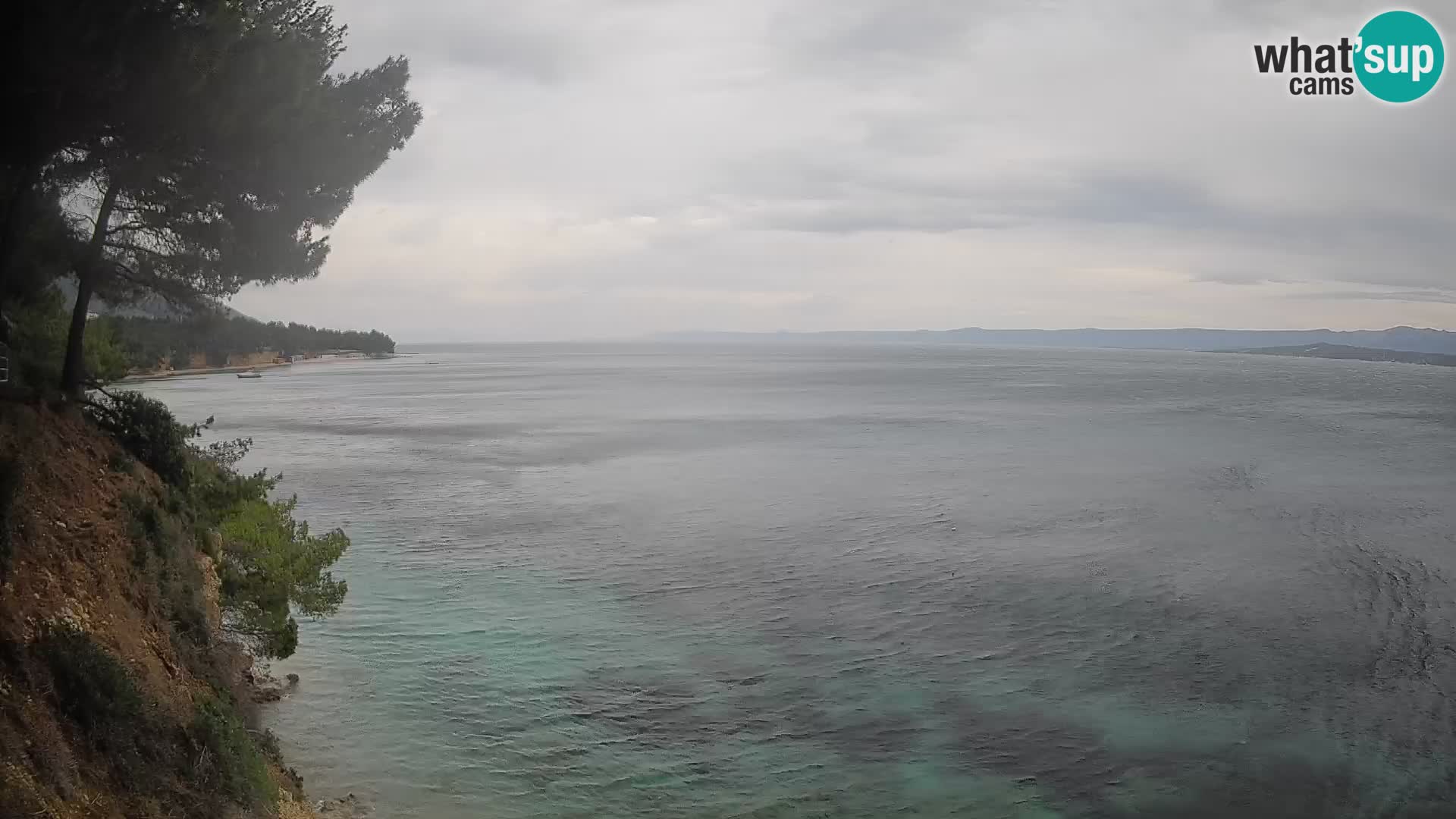 Webcam Spiaggia Potočine Bol – Vista live sulla spiaggia Borak, Isola di Brač