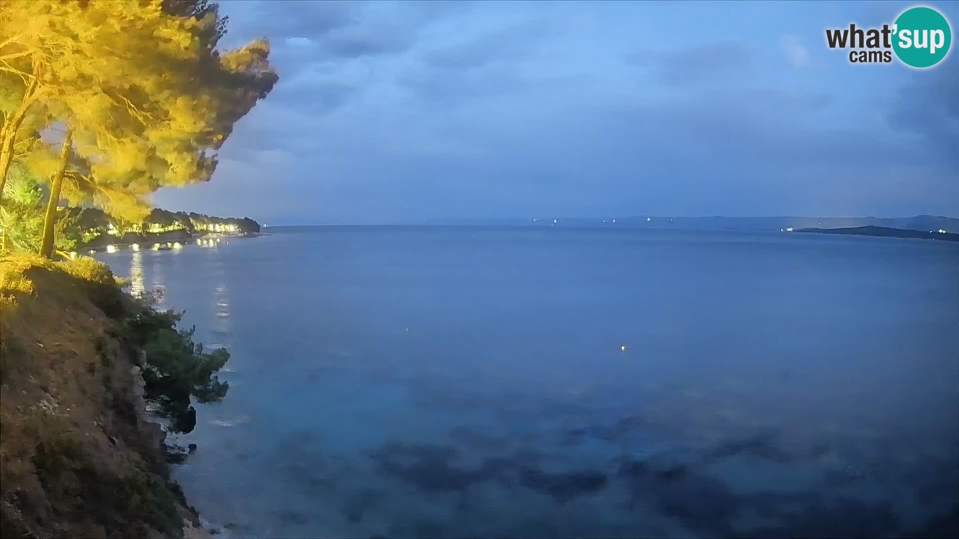 Webcam Spiaggia Potočine Bol – Vista live sulla spiaggia Borak, Isola di Brač