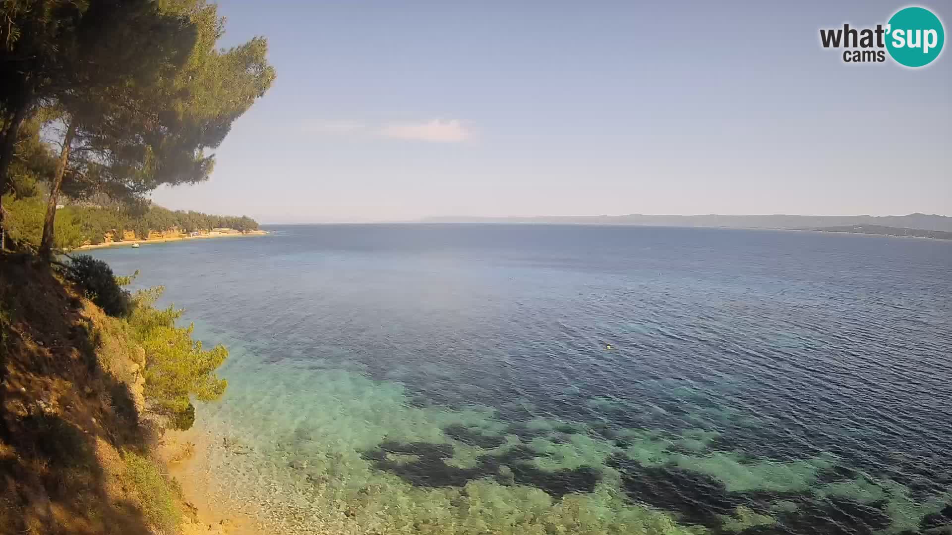 Webcam Potočine Beach Bol – Live View of Borak Beach, Brač Island