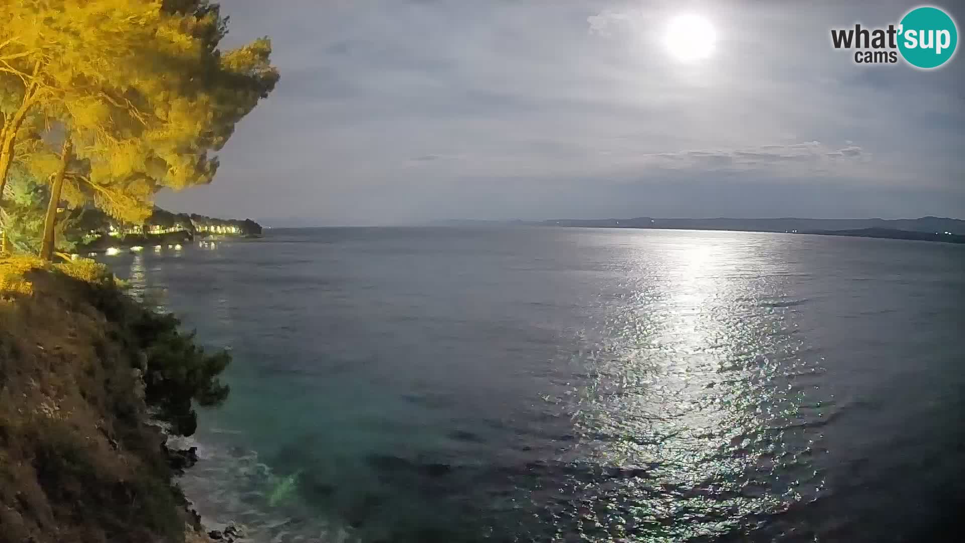 Webcam Spiaggia Potočine Bol – Vista live sulla spiaggia Borak, Isola di Brač