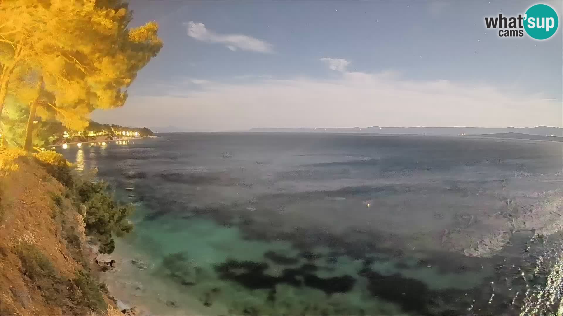 Webcam Spiaggia Potočine Bol – Vista live sulla spiaggia Borak, Isola di Brač