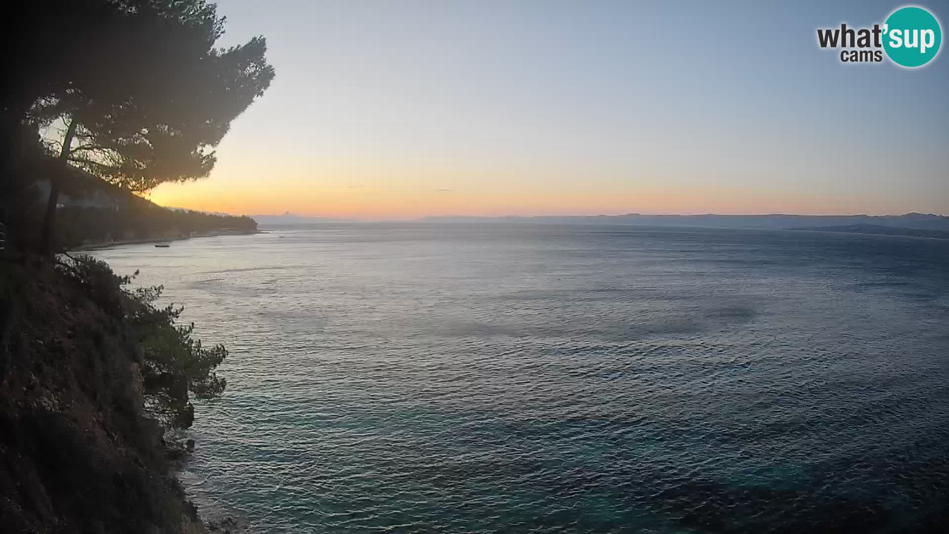Webcam Spiaggia Potočine Bol – Vista live sulla spiaggia Borak, Isola di Brač